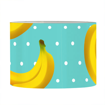 Polka Dot Banana Pattern Print Drum Lamp Shade