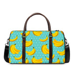 Polka Dot Banana Pattern Print Duffle Bag