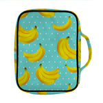 Polka Dot Banana Pattern Print Front Pocket Bible Bag