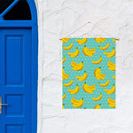 Polka Dot Banana Pattern Print Garden Flag