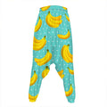 Polka Dot Banana Pattern Print Hammer Pants