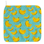 Polka Dot Banana Pattern Print Hand Towel