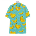 Polka Dot Banana Pattern Print Hawaiian Shirt