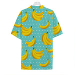 Polka Dot Banana Pattern Print Hawaiian Shirt