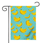 Polka Dot Banana Pattern Print House Flag