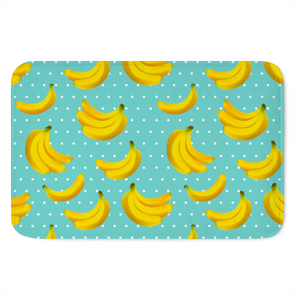 Polka Dot Banana Pattern Print Indoor Door Mat