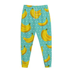 Polka Dot Banana Pattern Print Jogger Pants