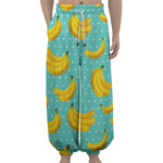 Polka Dot Banana Pattern Print Lantern Pants