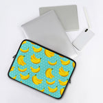 Polka Dot Banana Pattern Print Laptop Sleeve