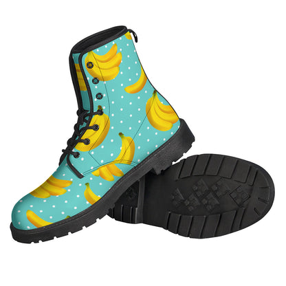 Polka Dot Banana Pattern Print Backpack