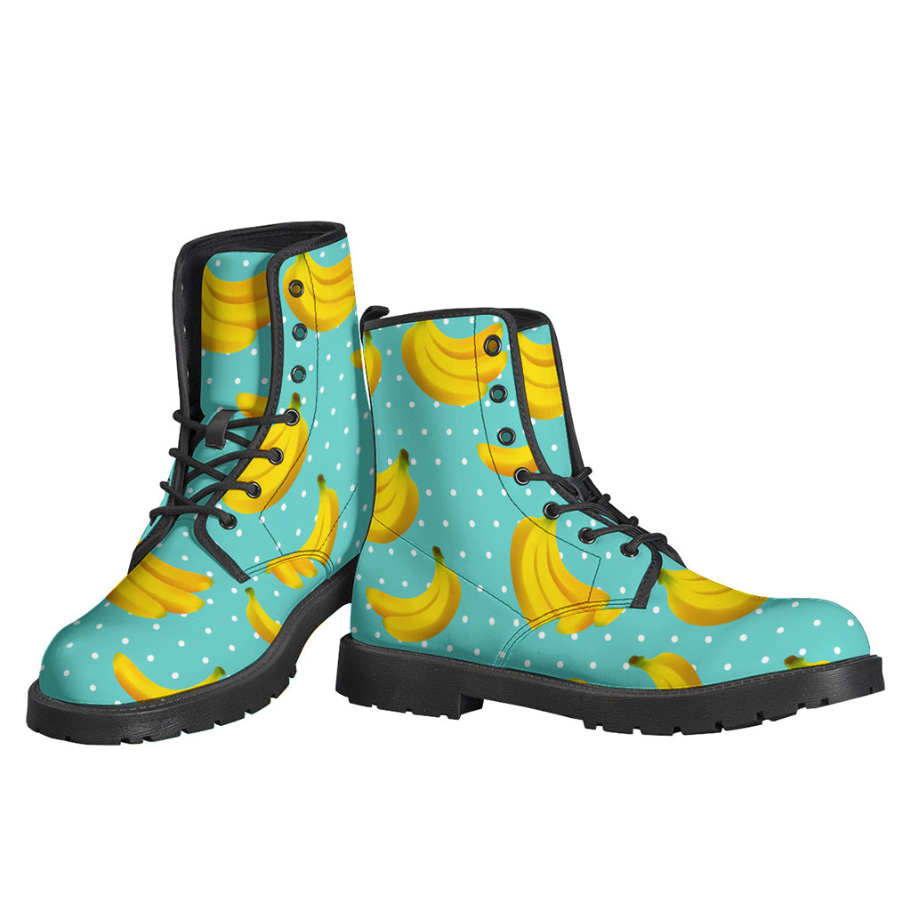 Polka Dot Banana Pattern Print Backpack