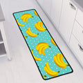 Polka Dot Banana Pattern Print Long Kitchen Mat