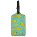 Polka Dot Banana Pattern Print Luggage Tag