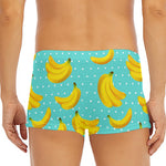Polka Dot Banana Pattern Print Men's Short Boxer Briefs