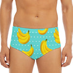 Polka Dot Banana Pattern Print Men's Triangle Swim Briefs