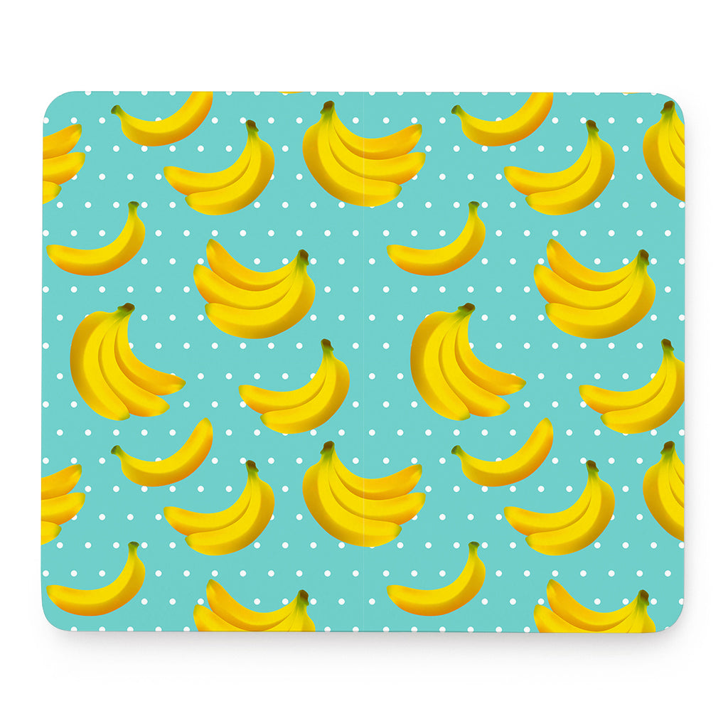 Polka Dot Banana Pattern Print Mouse Pad