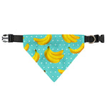 Polka Dot Banana Pattern Print Over The Collar Dog Bandana
