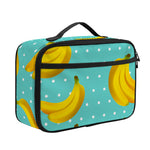 Polka Dot Banana Pattern Print Portable Lunch Bag