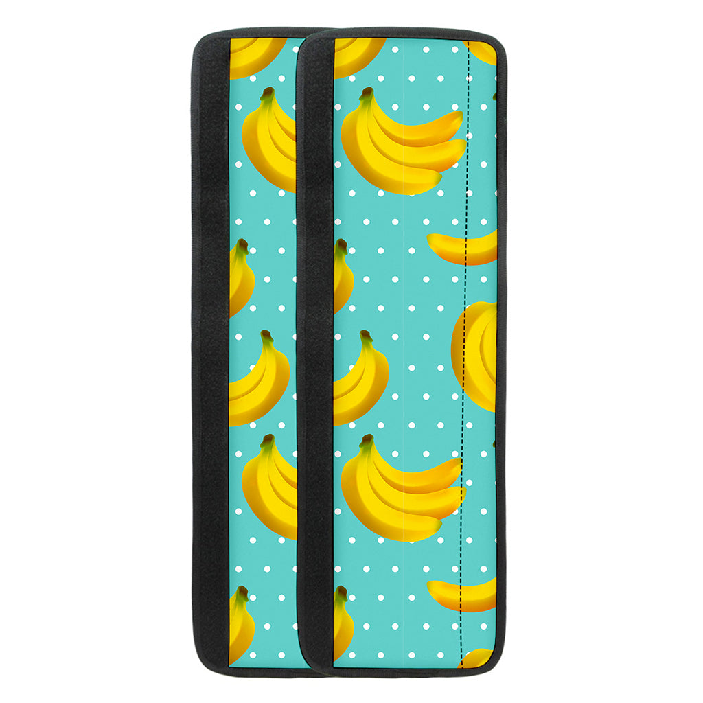 Polka Dot Banana Pattern Print Refrigerator Handle Covers