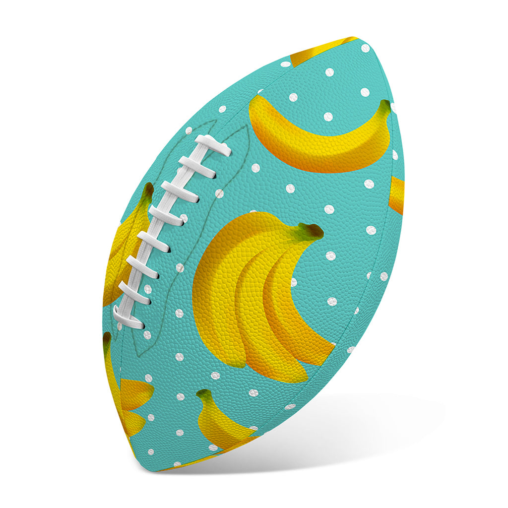 Polka Dot Banana Pattern Print Rugby Ball