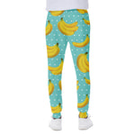 Polka Dot Banana Pattern Print Scuba Joggers
