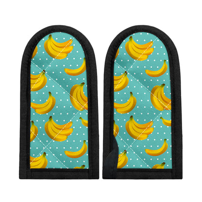 Polka Dot Banana Pattern Print Skillet Handle Cover