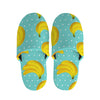 Polka Dot Banana Pattern Print Slippers