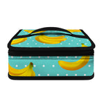Polka Dot Banana Pattern Print Small Lunch Bag