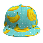 Polka Dot Banana Pattern Print Snapback Cap