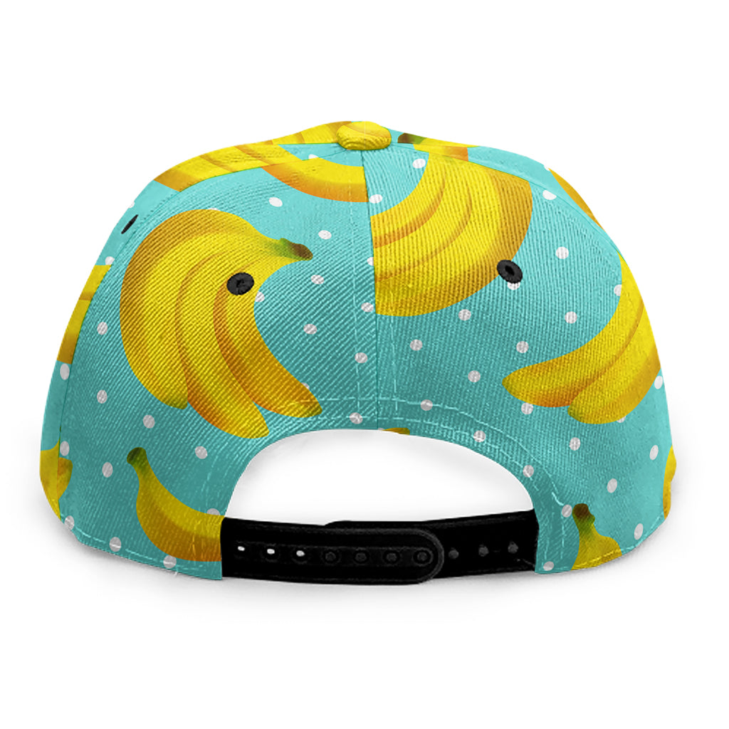 Polka Dot Banana Pattern Print Snapback Cap