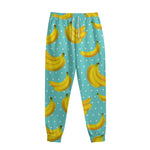 Polka Dot Banana Pattern Print Sweatpants