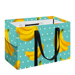 Polka Dot Banana Pattern Print Utility Tote Bag