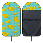 Polka Dot Banana Pattern Print Waterproof Car Seat Cover