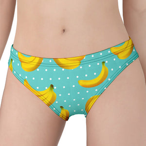 Polka Dot Banana Pattern Print Women's Panties