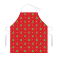 Polka Dot Christmas Tree Pattern Print Adjustable Apron
