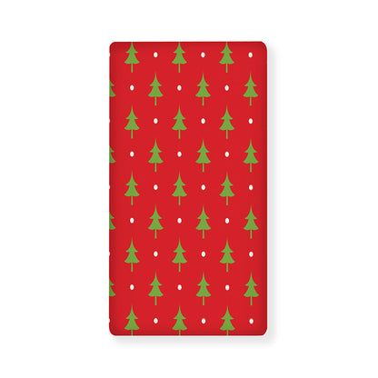 Polka Dot Christmas Tree Pattern Print Baby Crib Sheet
