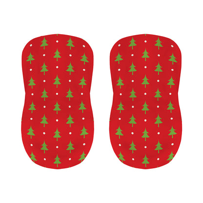 Polka Dot Christmas Tree Pattern Print Bar Stool Covers