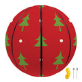 Polka Dot Christmas Tree Pattern Print Basketball