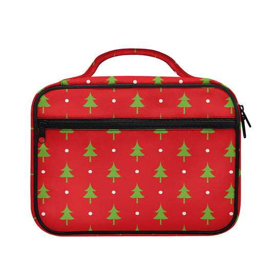 Polka Dot Christmas Tree Pattern Print Briefcase Bible Bag