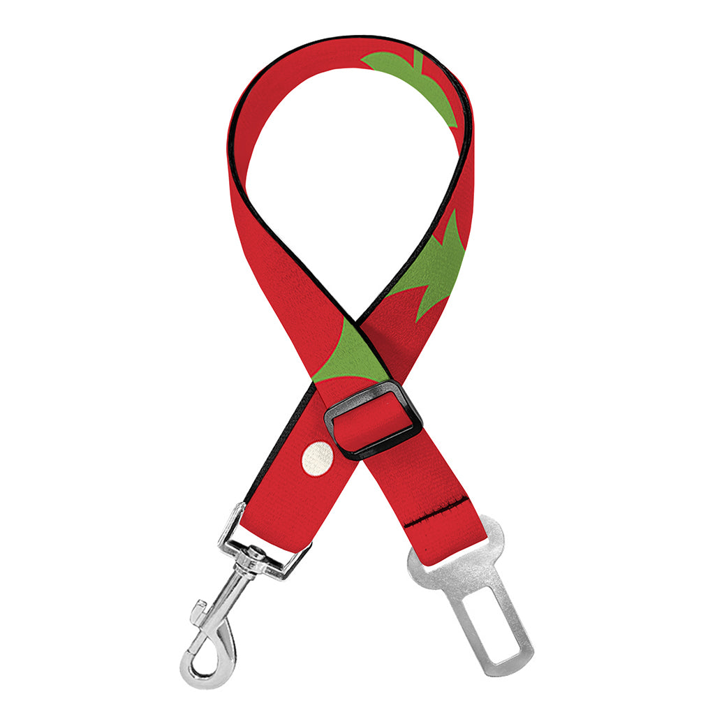 Polka Dot Christmas Tree Pattern Print Dog Seat Belt