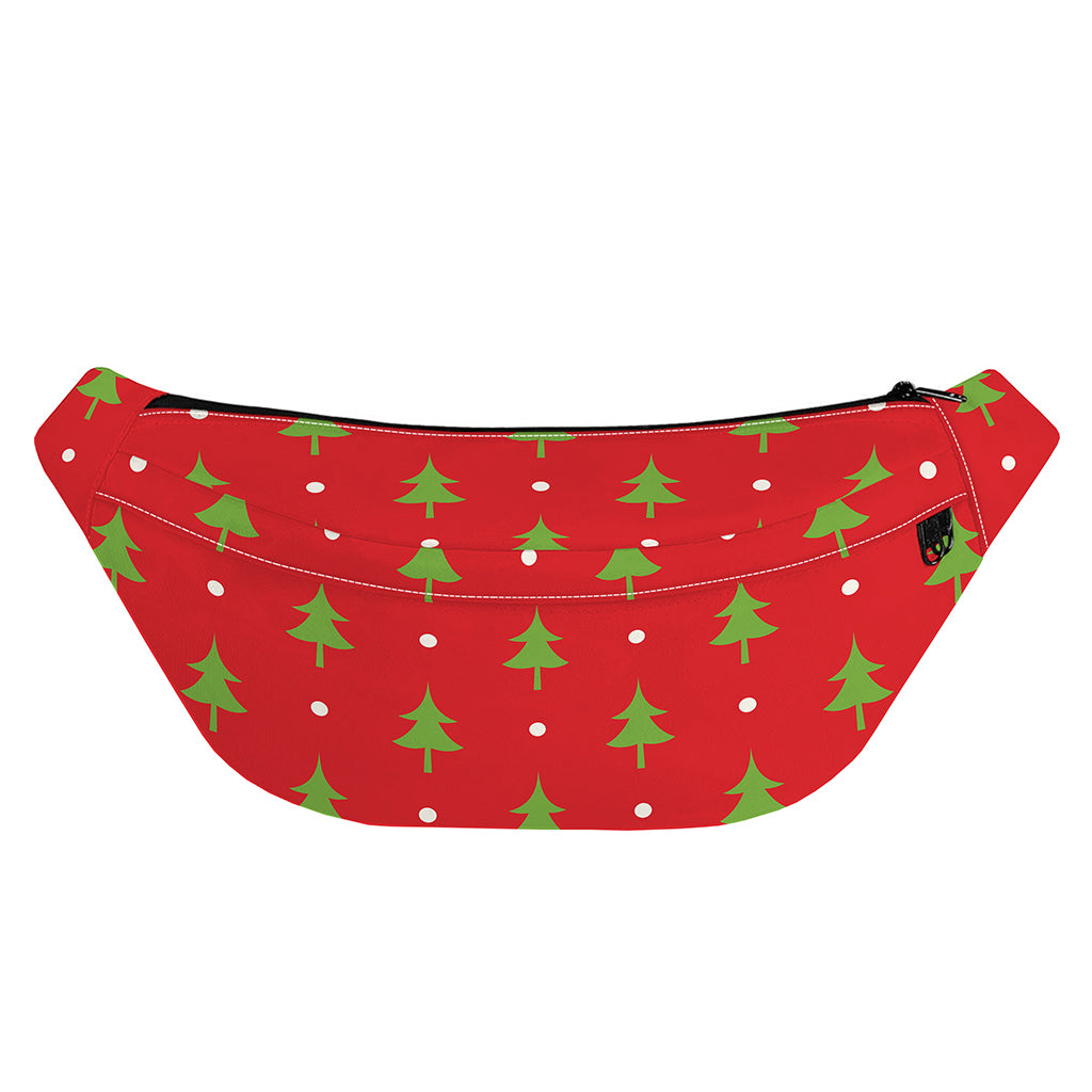 Polka Dot Christmas Tree Pattern Print Fanny Pack