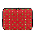 Polka Dot Christmas Tree Pattern Print Laptop Sleeve