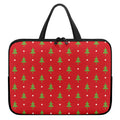 Polka Dot Christmas Tree Pattern Print Laptop Sleeve With Handle