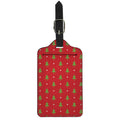 Polka Dot Christmas Tree Pattern Print Luggage Tag