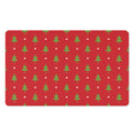 Polka Dot Christmas Tree Pattern Print Polyester Doormat
