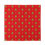 Polka Dot Christmas Tree Pattern Print Silk Bandana