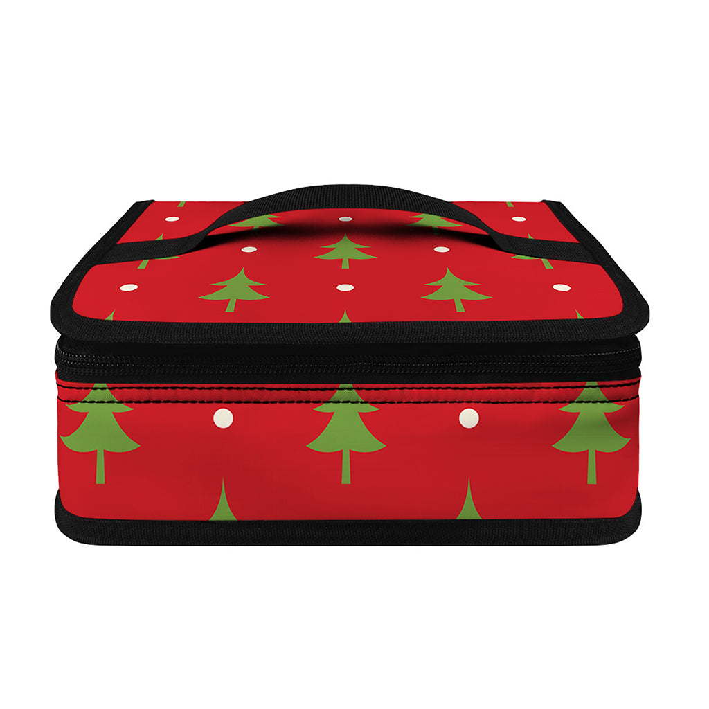 Polka Dot Christmas Tree Pattern Print Small Lunch Bag