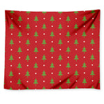 Polka Dot Christmas Tree Pattern Print Tapestry