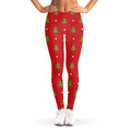 Polka Dot Christmas Tree Pattern Print Women's Leggings
