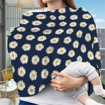 Polka Dot Daisy Floral Pattern Print Baby Seat Cover